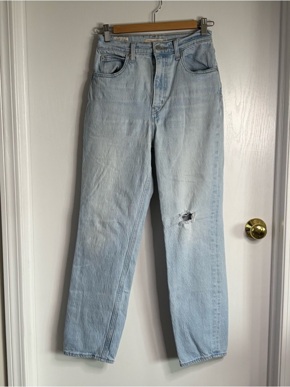 Levi's Big E Premium 70’s High Slim Straight Jeans Light Wash W26 L29
